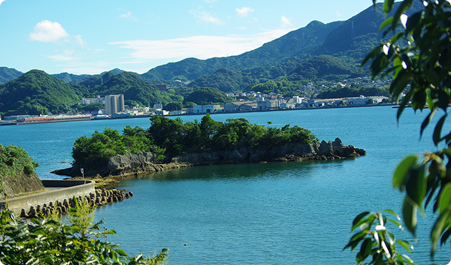 ブーメラン島で記念写真