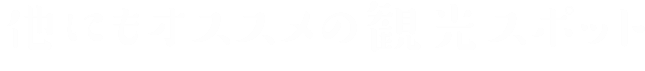 他にもオススメの観光スポット